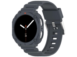 Bracelete para Samsung Galaxy Watch 8 / 8 Classic Silicone com Fivela de Escada Preta XIAOMOYU
