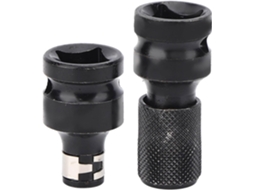 Kit De Para Mandril Chave 1/2" E 1/4", Soquete Intercambiável Quadrado