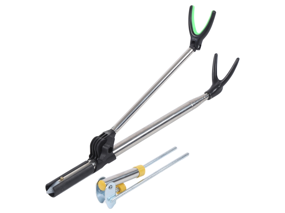 Suporte para Varilla de Pesca de Aço Inoxidável Retrátil de 1.5m