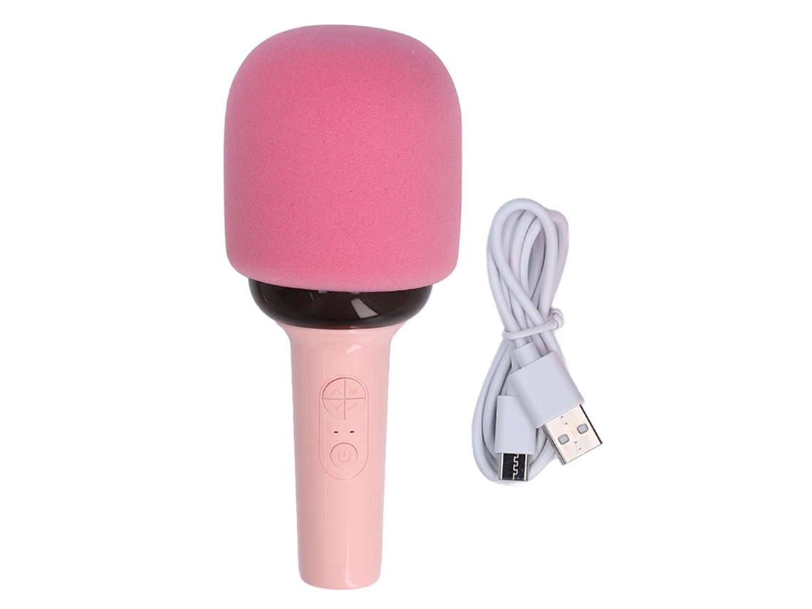 Mali microfone Bluetooth Sem Fio com Ajustes de Som Múltiplos para Karaokê em Casa Portátil