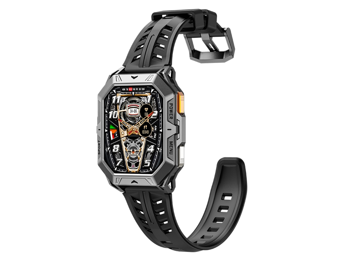 Smartwatch Chronus Amoled 2,13 Polegadas 1000 Mah Com Bússola Preto