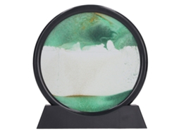 Mali pintura de Areia Móvel 3d 7 Polegadas Paisagem Marinha Decorativa Relaxante para Casa Escritório