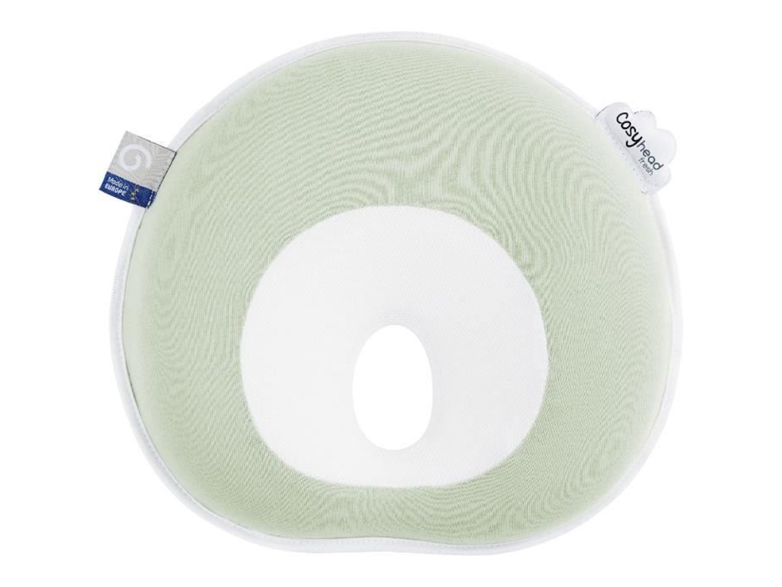 Cale Cabeça Bebê Babymoov Cosyhead Morphológico Para Bebê Algodão Orgânico Certificado Oeko Tex Verde Sálvia Fresco