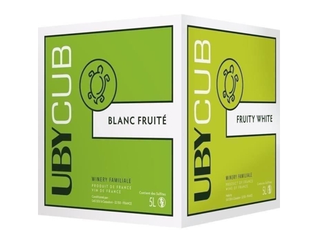 Vinho branco UBY Côtes de Gascogne 5 L Mala