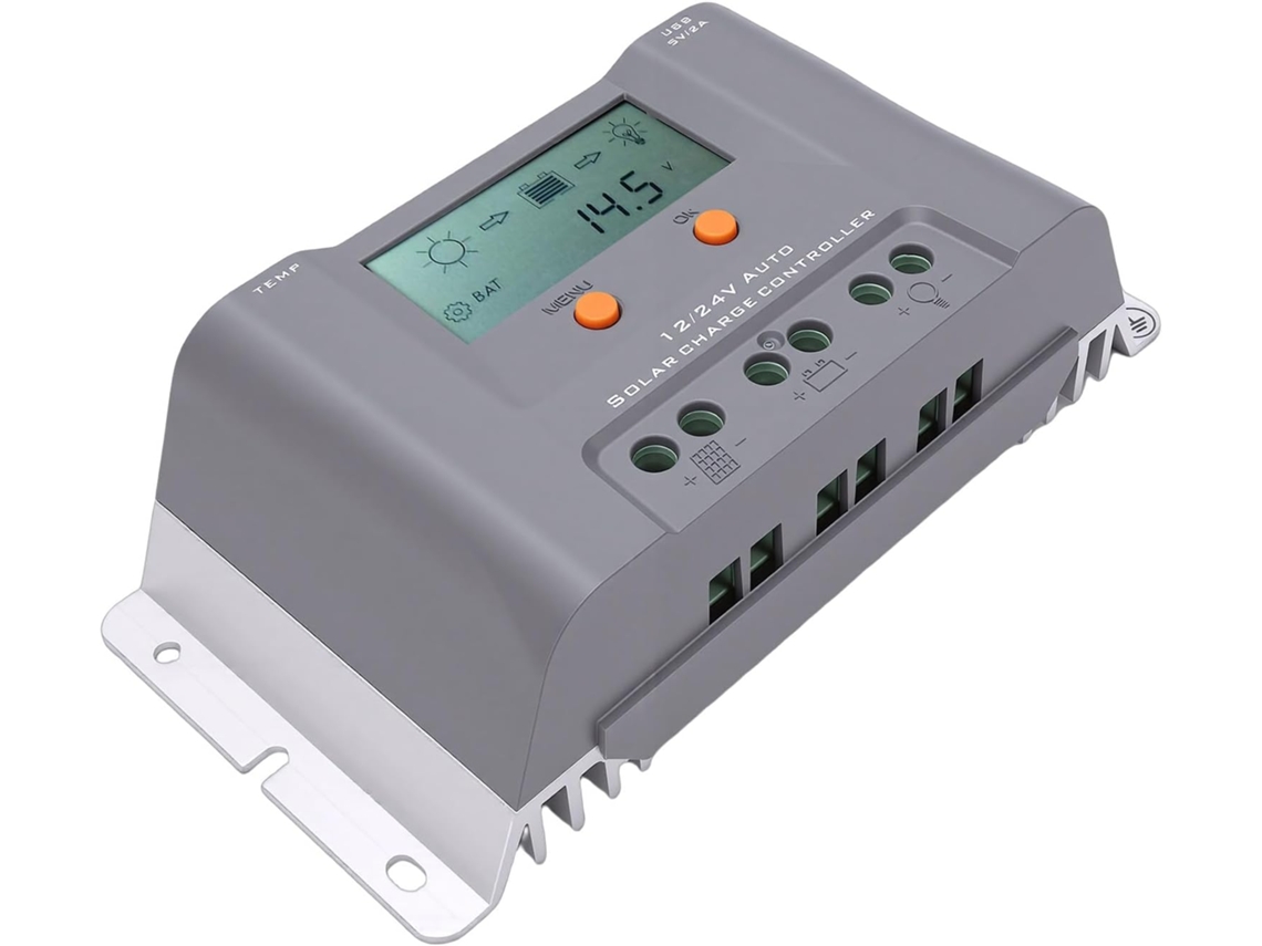 Controlador SFUSHOS de Carga Solar MPPT 40A com Tela LCD