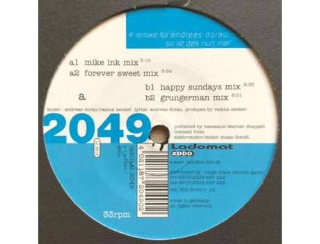 Vinil 4 Remixe Für Andreas Dorau So Ist Das Nun Mal Ladomat 2000