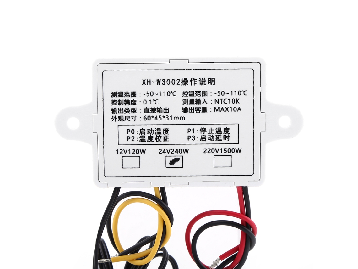 Controlador Digital de Temperatura 0.1 24v Cc