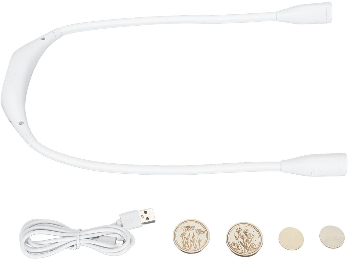 Luz De Leitura Portátil Com Carregamento Usb, Led Fácil E Haste