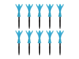 10 Tees de golfe ajustáveis feitos de plástico durável e de alta estabilidade para jogadores de golfe (azul) Slowmoose