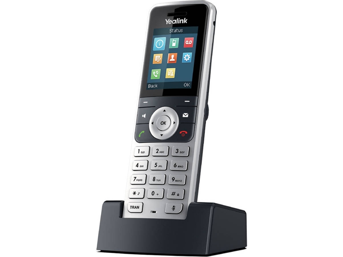 Yealink W53H aparelho de telefone fixo DECT telephone handset ID do Emissor e Nome Preto, Prateado