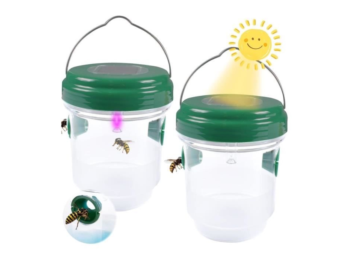 Peças Armadilha Para Vespas Solar Com Luz Led, Armadilhas Para Insetos, Armadilha Antiinsetos Armadilha De Mel Abelhas Vespas Mosquitos