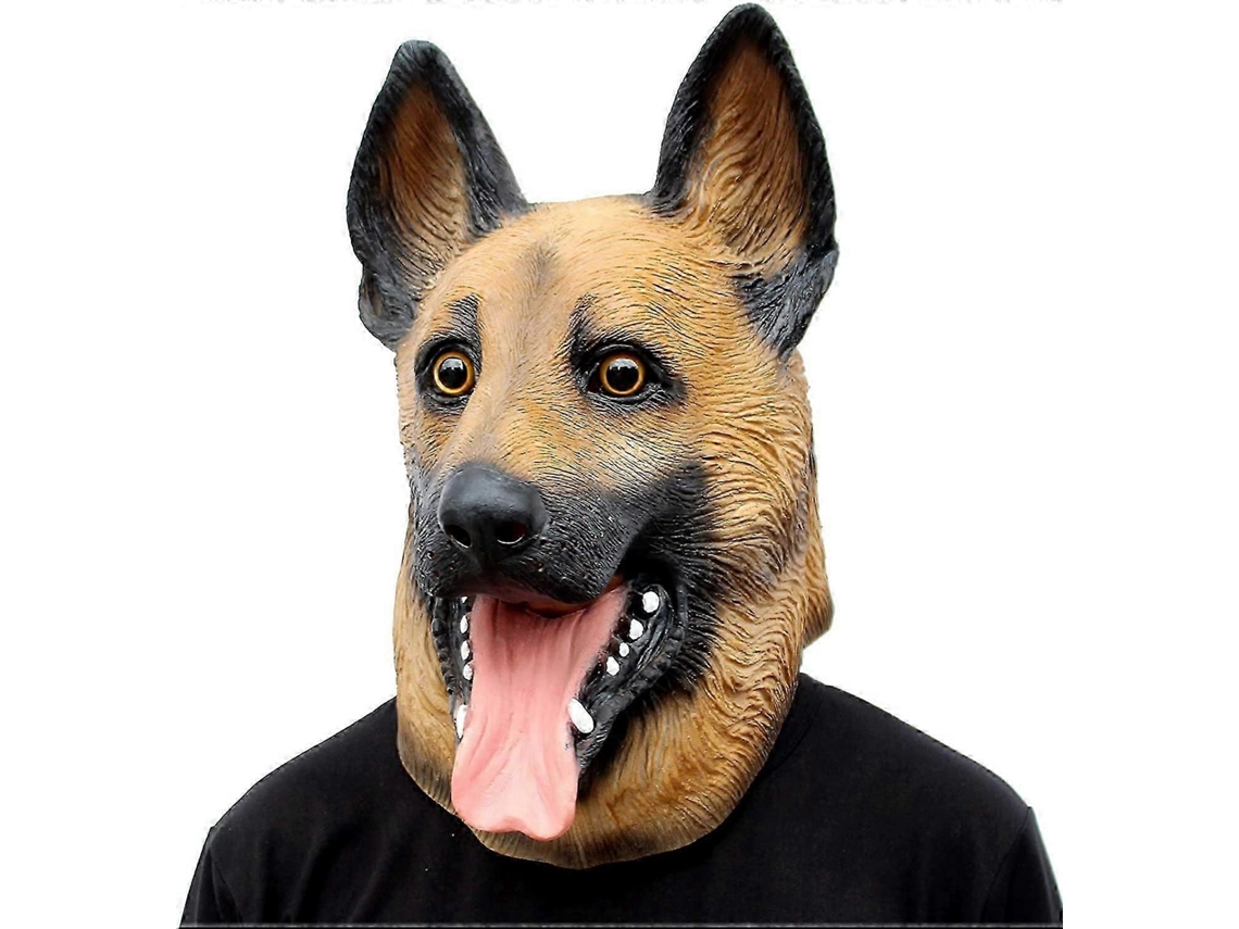 Máscara De Cabeça De Cão Pastor Alemão Fantasia De Halloween Em Látex Para Festas No Reino Unido E Eventos Do Super Bowl Olysi Shop