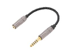 Adaptador Mali de Cabo Balanceado 4.4mm Macho para 2.5mm Fêmea, Ouro, Cobre, Sem Oxigênio