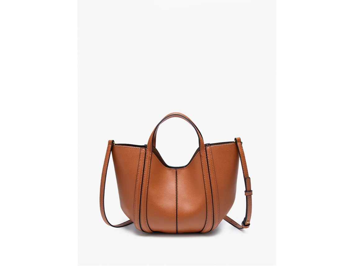 Bolsa Feminina AQUAFORGE de lona com detalhes em costura para uso diário, compras e viagens