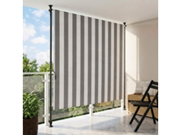 Vidaxl Cortina Rolô Exterior Antracite E Branco 120 X 270 Cm
