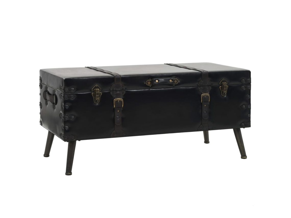 Vidaxl Mesa De Centro Em Mdf E Aço 102x51x48 Cm