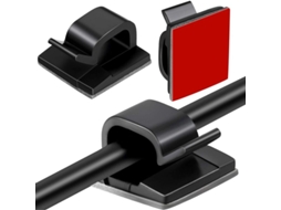 Presilhas De Parede E Abraçadeiras Cabos, 100 Peças. Mini Cabos Para Uso Externo Com Adesivo.-aquaforge
