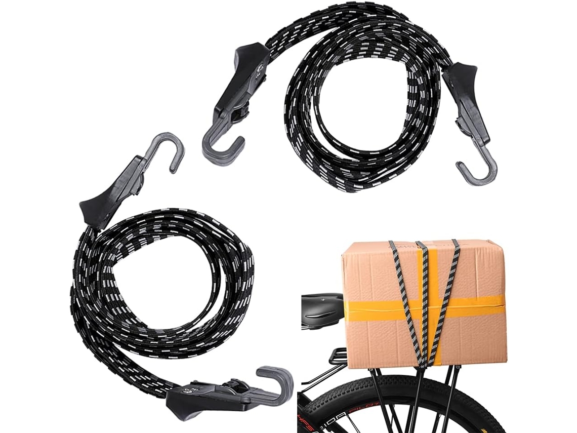 2 Unidades De Cinta Elástica Para Bagagem Motocicleta E Bicicleta
