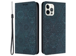 Capa Para Iphone 15 Pro Pele Sintética Verde