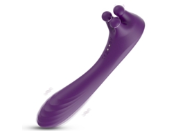 Vibrador De Massagem Rotativa Com Motor Duplo Para Mulheres (roxo)