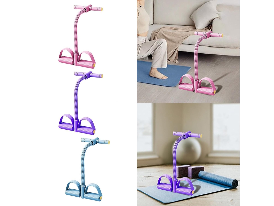 Corda de tensão multifuncional | Empurrador Elástico para Pedais Yoga Redutor Equipamento de Tração Treinamento Abdominal Unissex Resis-aquaforge