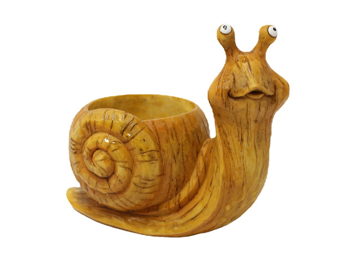 Vaso Caracol Perfurado Suculenta Decoração