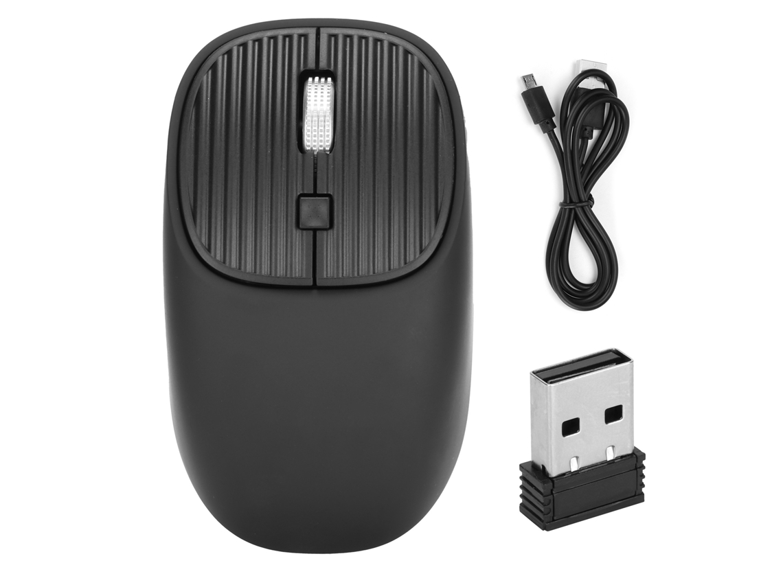 Mouse Sem Fio Mudo Ultrafino para Gaming e Escritório Amarelo | S/MARCA