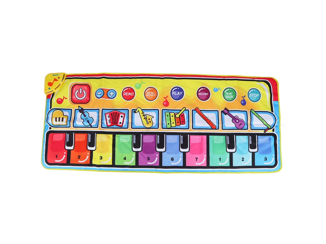 Teclado de chão dobrável ATS, 6 modos, 17 teclas, à prova de poeira e água, tapete de dança para crianças a partir de 3 anos.