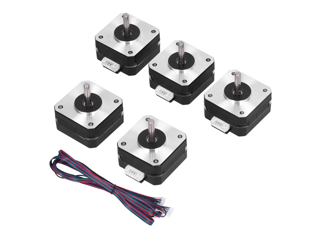Motorreductor Paso A Paso 42 Para Impresora 3d, 5 Piezas, Bajo Ruido, Xh-2.54 (blanco)