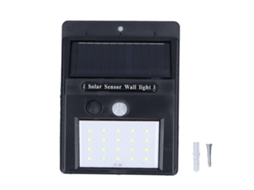 Lâmpada Solar Exterior 20led com Sensor de Movimento para Jardim Villa Residência Ip65