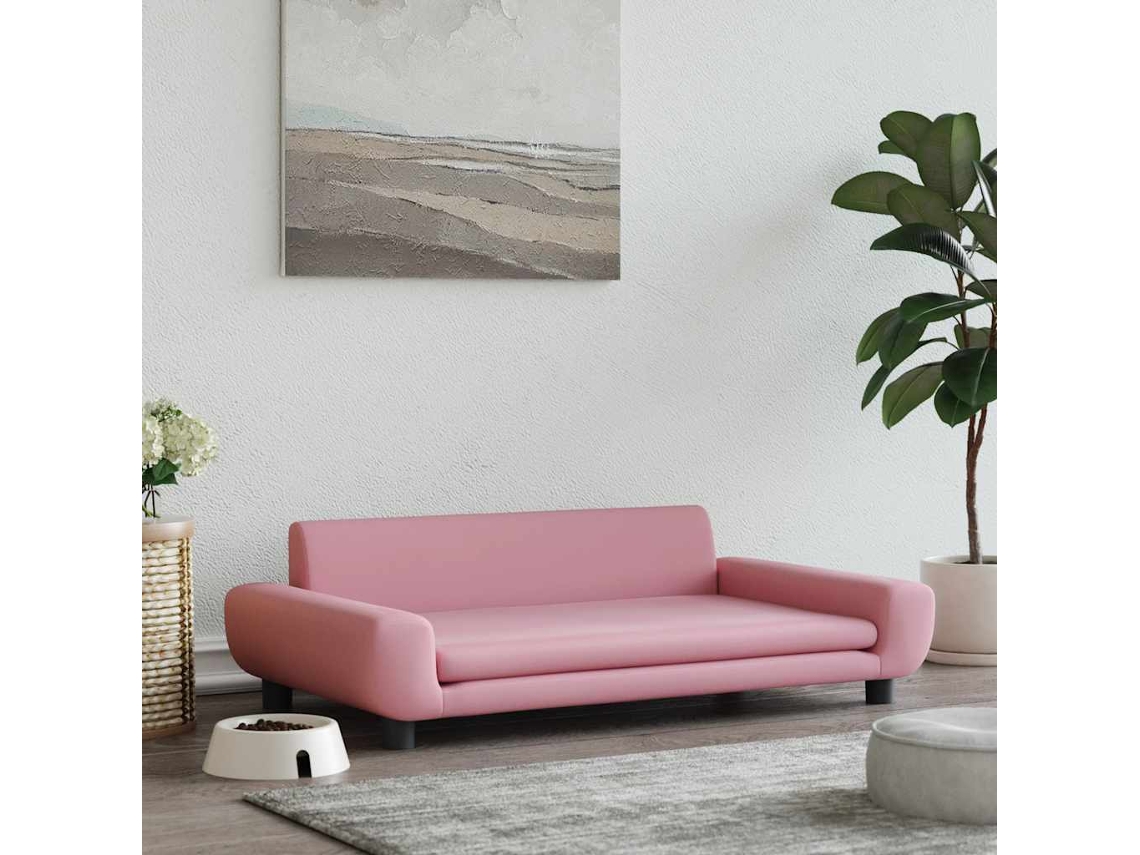 Vidaxl Cama 100x54x33 Cm Veludo Rosa