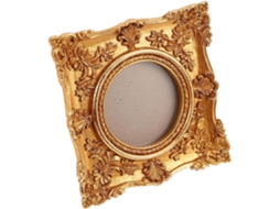 Moldura Parede Resina Dourada 13 6 Estilo Vintage Relevo Esculpido Ideal Estar Quarto Escritório X Cm Sala GOKOCO