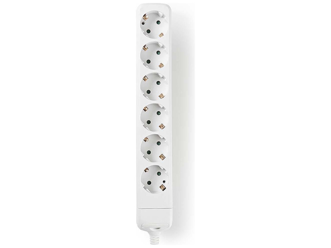 Bloco de 6 Tomadas Sem Cabo 250V 3680W NEDIS