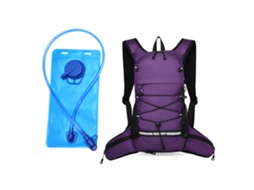 (roxo Com Reservatório De Hidratação) Mochila Leve Para Atividades Ao Ar Livre, Como Corrida Em Trilha E Ciclismo, Unissex.