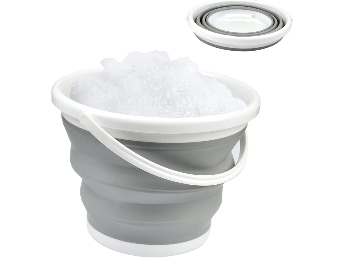 Balde Dobrável de 5L, Silicone BRILVIBERA
