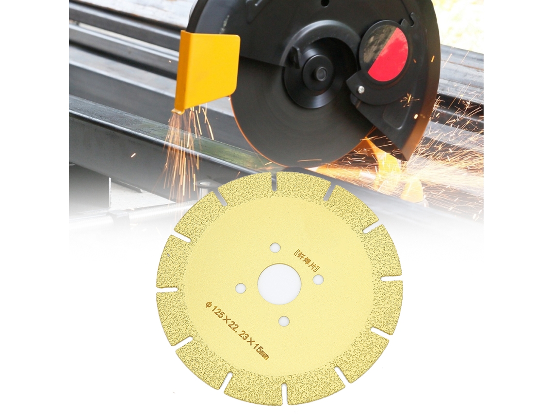 Hoja De Sierra Diamante Para Corte Y Esmerilado De Hierro Fundido Fibra De Vidrio Mármol 125x22.23x15mm