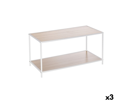 Mesa De Apoio Moblekit Branco Castanho 78 X 38 X 38 Cm Madeira (3 Unidades)
