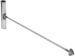 Gancho Em Aço Inoxidável Formato De T Da Sewacc Tampa Bueiro, 8mm De Diâmetro, 30cm De Comprimento, Ferramenta