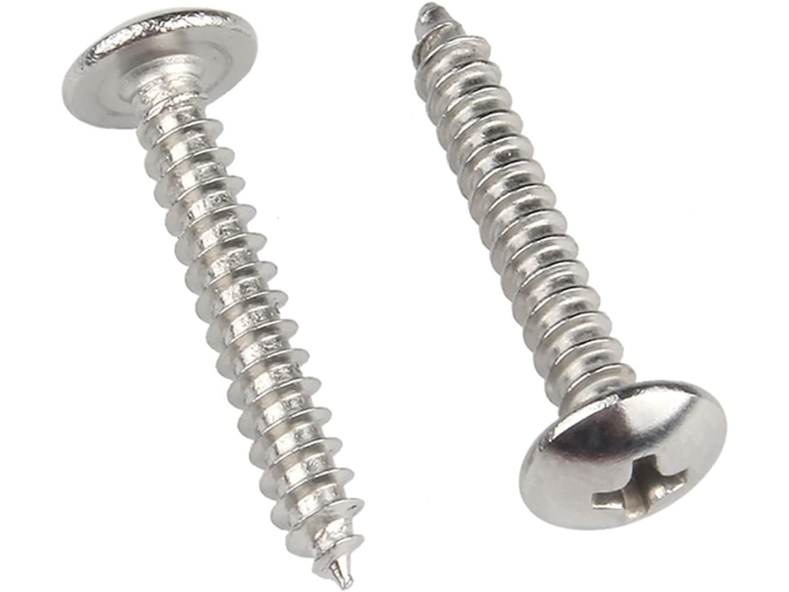 Parafusos De Madeira Com Cabeça Redonda M5 X 16 Mm, 100 Unidades, Aço Inoxidável 304, Phillips
