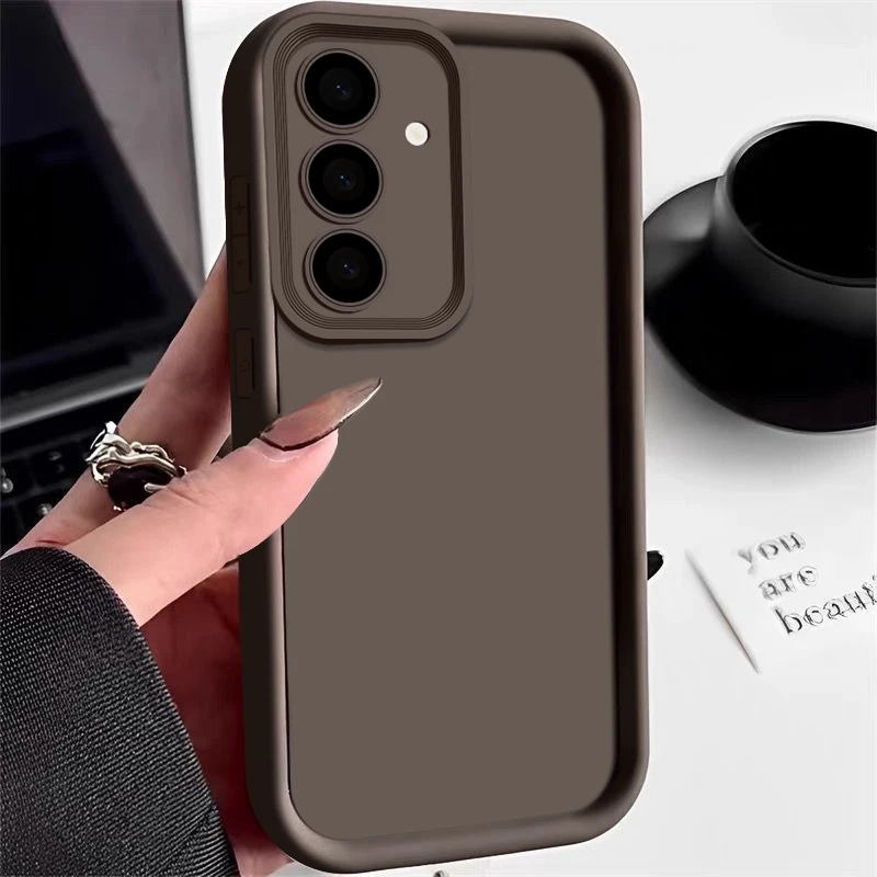 Capa Para Celular Galaxy A52 5g Na Cor Candy (café), Capa Macia.