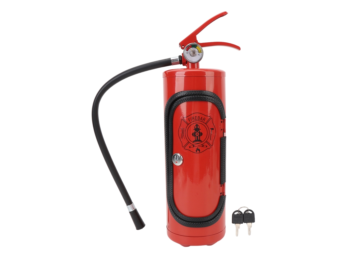 Nova Line suporte para Vinho em Forma de Extintor de Incêndio de Ferro Decorativo Armazenamento Casa Bar