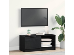 Vidaxl Gabinete Para Tv Carvalho Preto 80 X 35 X 36,5 Cm