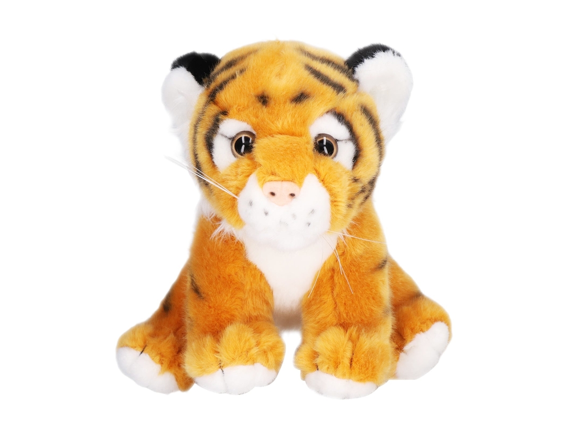 Primerox boneco de Pelúcia de Tigre Macio Presente de Aniversário Decoração Infantil Amarelo