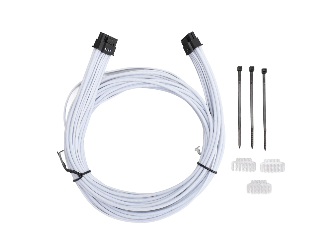 Cabo De Alimentação Para Placa De Vídeo Pcie 5.0 12+4pin Para 12+4pin Para Rtx3090ti Branco