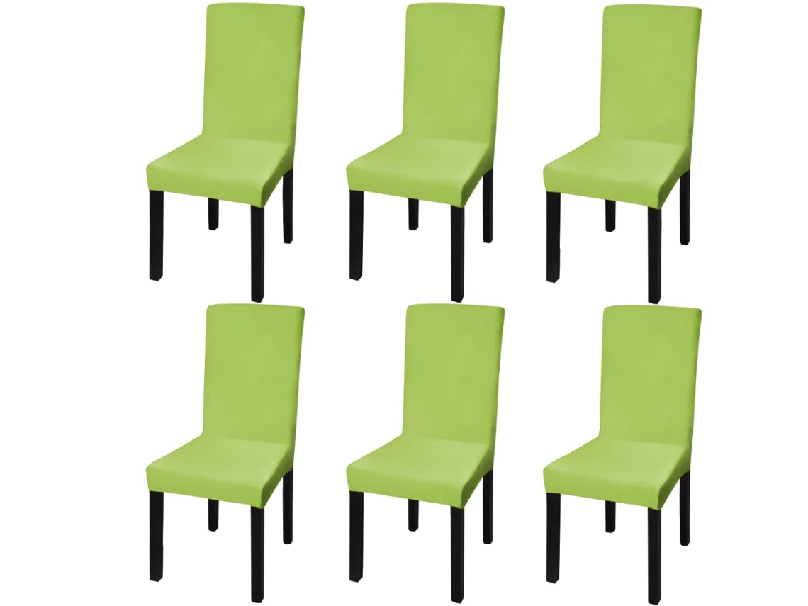 Vidaxl Capa Extensível Para Cadeiras, 6 Pcs, Verde