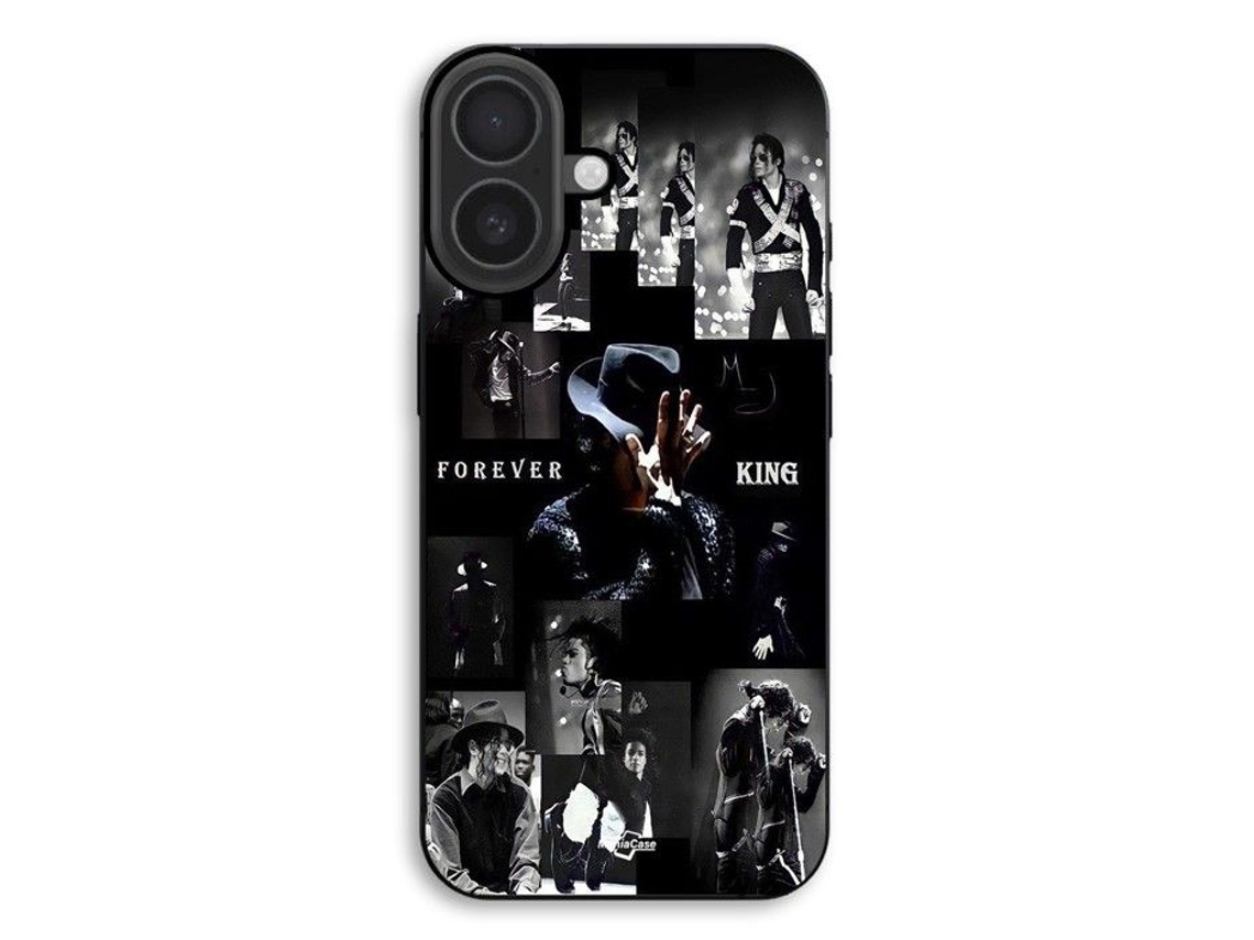 Capa Para Iphone 17, Silicone Tpu, Preta, Michael Jackson
