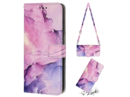 Capa De Celular Xiaomi Redmi 11a Com Estampa De Mármore Pintada Em Formato Transversal