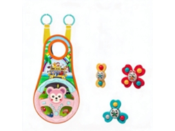 Volante Brinquedo Bebé CHRUI para Cadeirinha com Espelho e 3 Brinquedos (macaco)