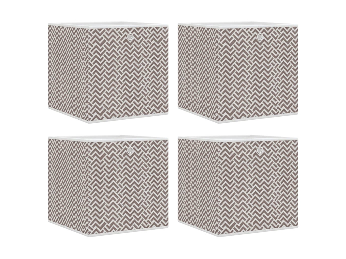 Foldable Storage Box, Foldable Storage Boxes Vidaxl Marrom Tecido Não Tecido (n/a)