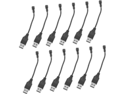 Conjunto De 12 Cabos Usb Curtos Para Brinquedos Elétricos E Máquinas
